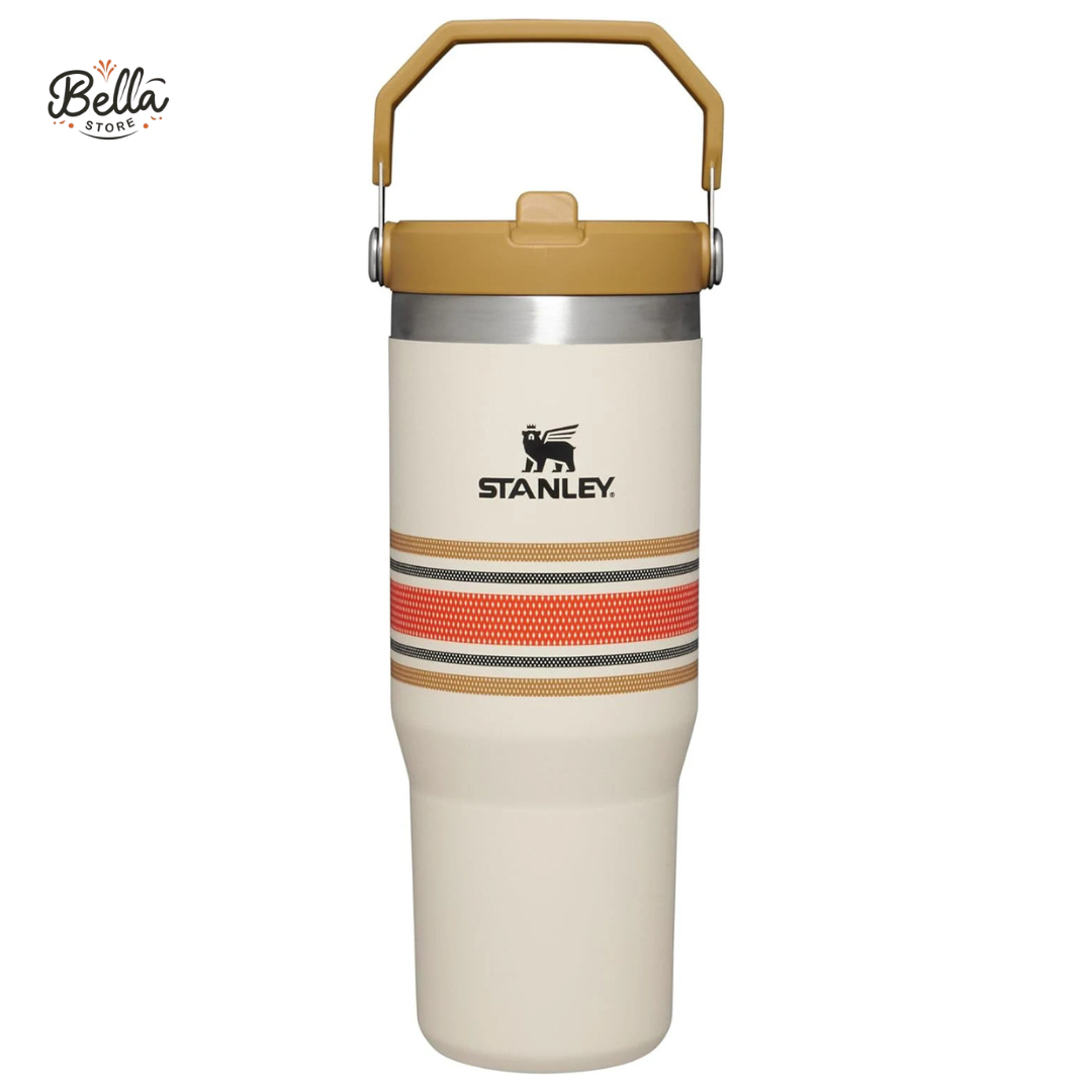 Stanley IceSip Flip Straw Tumbler – 30oz (Cream Mesh | Special Edition)