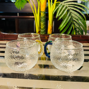 Crystal Glass Mugs 4Pcs 410 ML